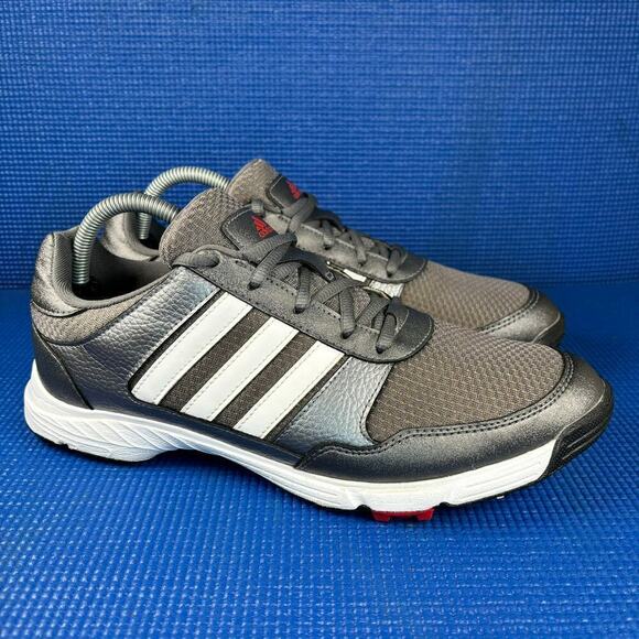 ? ADIDAS TECH RESPONSE 4.0 Men`s Size 9 Grey White Athletic Golf Shoes F33551